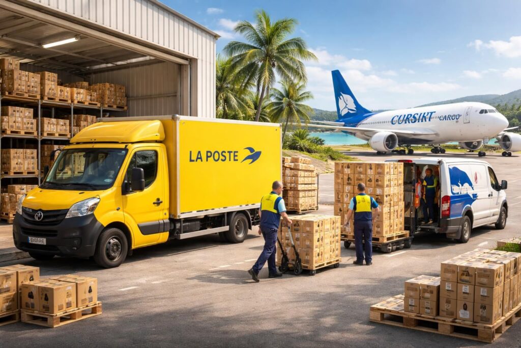 organisez efficacement le transport de vos produits cosmétiques en guadeloupe grâce à la poste et corsair cargo, pour une livraison rapide et sécurisée.