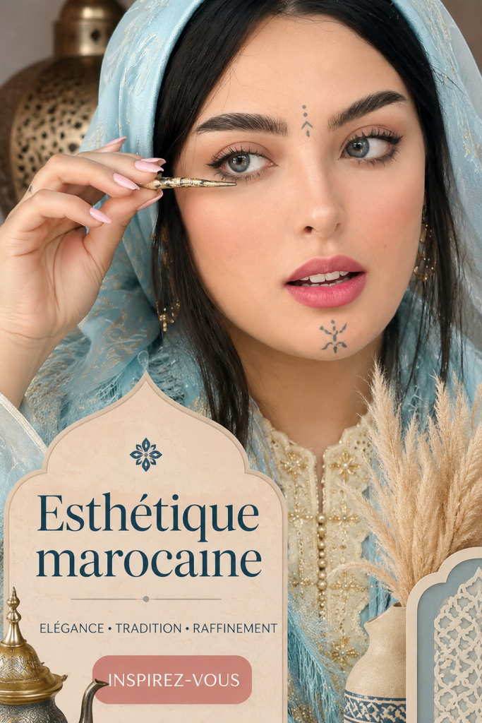 Une décoration intérieure inspirée de l'esthétique marocaine avec des couleurs vives et des motifs traditionnels.