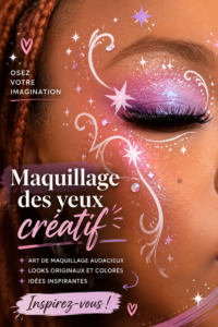 Maquillage artistique coloré et audacieux réalisé par un professionnel