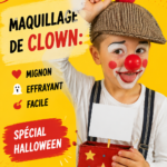 Maquillage de clown mignon pour Halloween