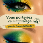 Maquillage sportif sur le thème de la Coupe du Monde
