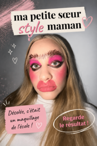 Maman et sa petite sœur discutent de son expérience scolaire ensemble.