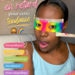 Femme avec un maquillage tendance 2023, showing creative makeup styles