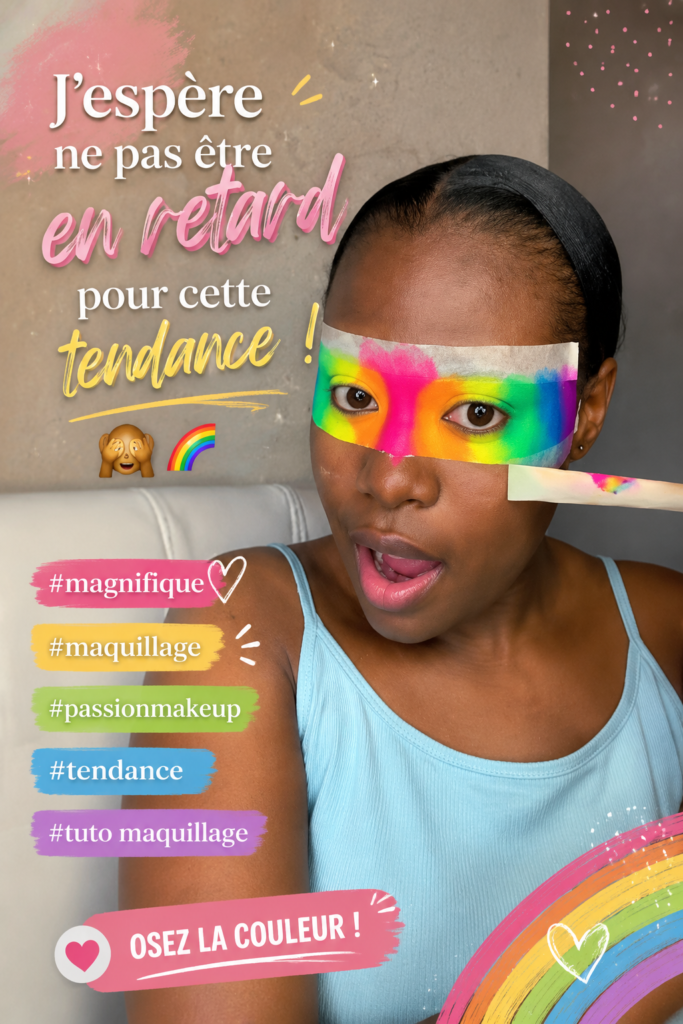 Femme avec un maquillage tendance 2023, showing creative makeup styles