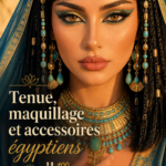 Modèle portant une tenue inspirée de l'Égypte ancienne