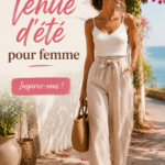 Sélection de tenues d'été pour femme, incluant robes légères et ensembles colorés.