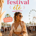 Une entrée de festival avec des tenues colorées et tendance pour l'été.