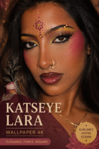 Wallpapers 4K captivants de KATSEYE affichés sur un écran d'ordinateur