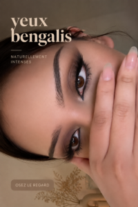 Gros plan sur des yeux bengalis brillants, symbolisant la culture du Bangladesh.